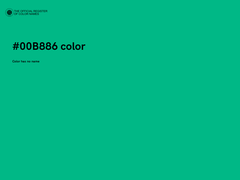 #00B886 color image