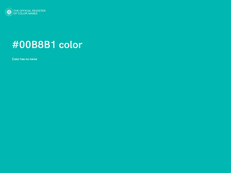 #00B8B1 color image