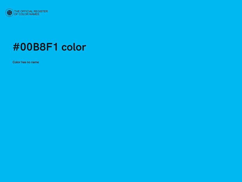 #00B8F1 color image