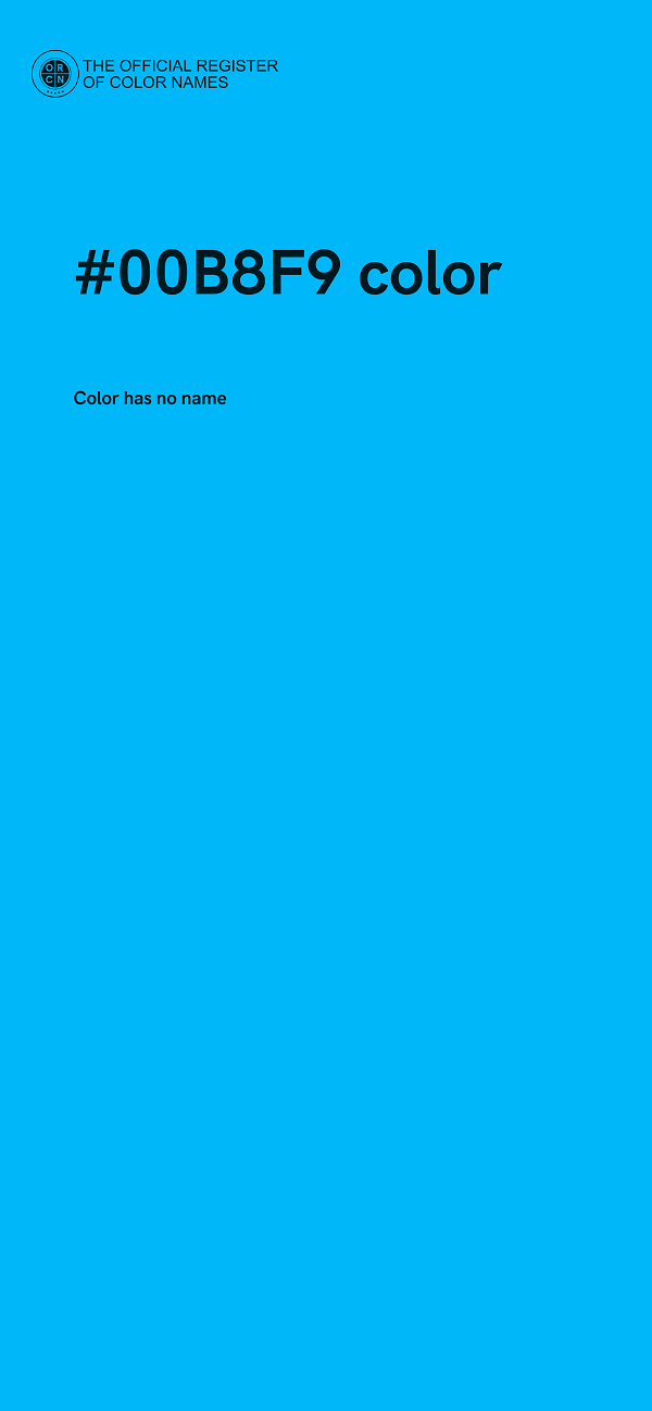 #00B8F9 color image