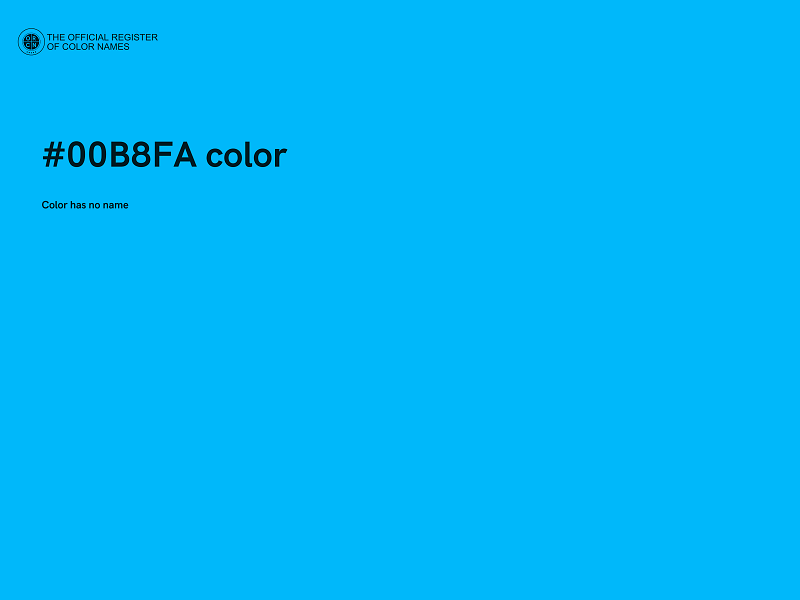 #00B8FA color image