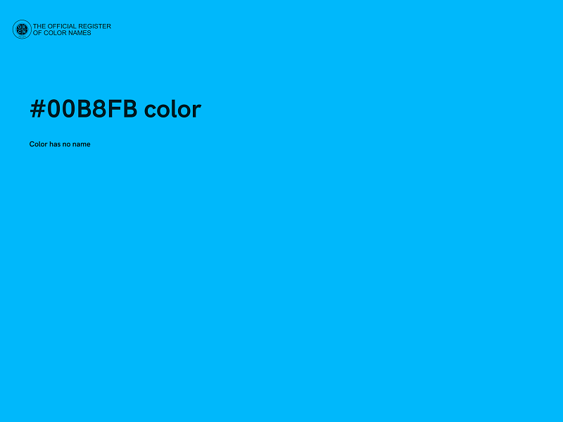 #00B8FB color image