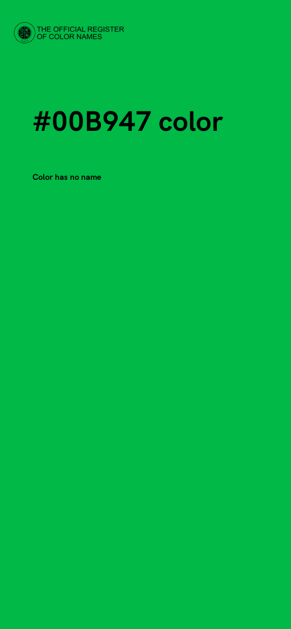 #00B947 color image