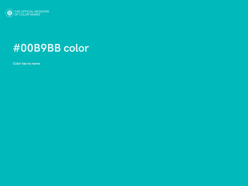 #00B9BB color image