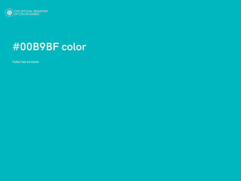 #00B9BF color image