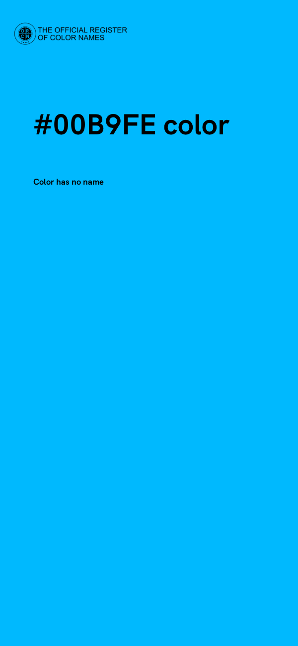 #00B9FE color image