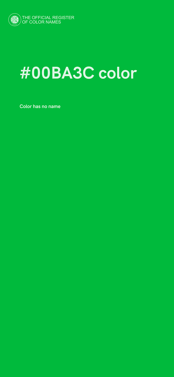 #00BA3C color image