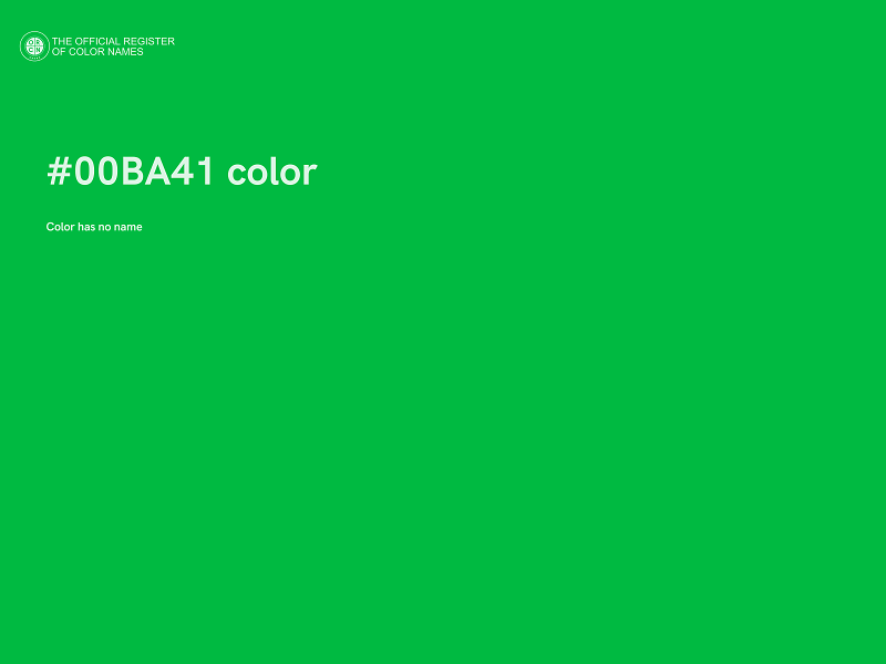 #00BA41 color image