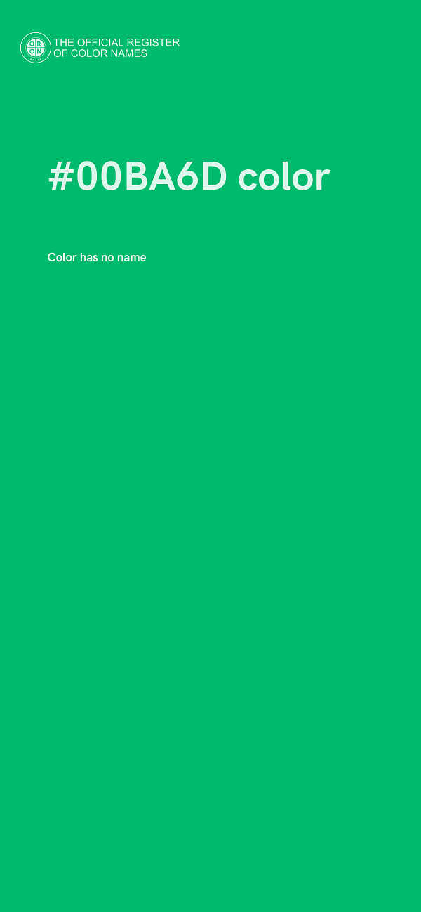 #00BA6D color image