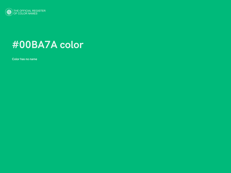 #00BA7A color image