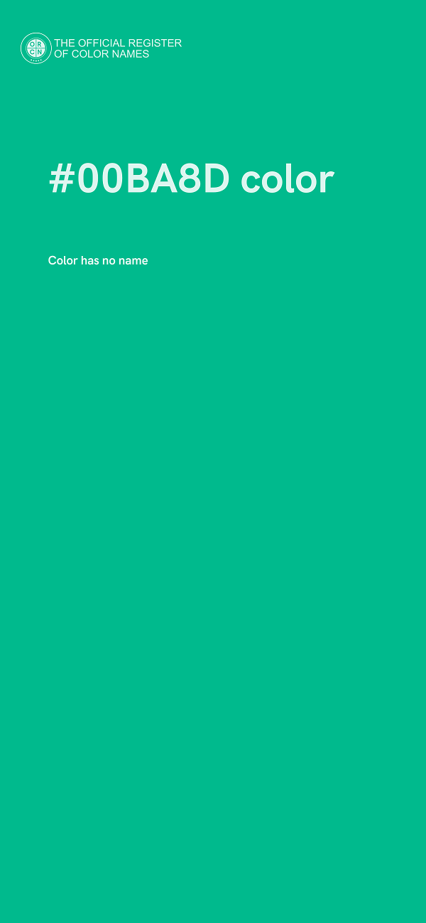#00BA8D color image