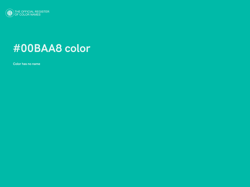 #00BAA8 color image