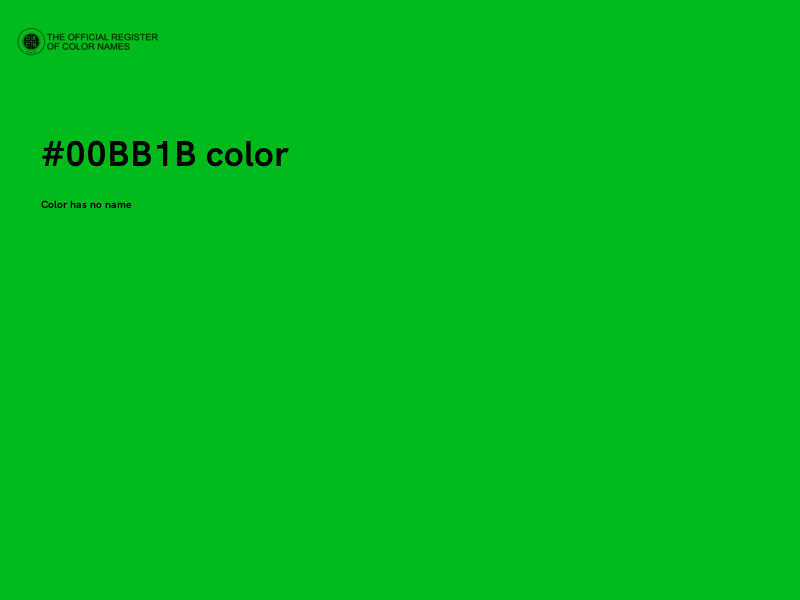 #00BB1B color image