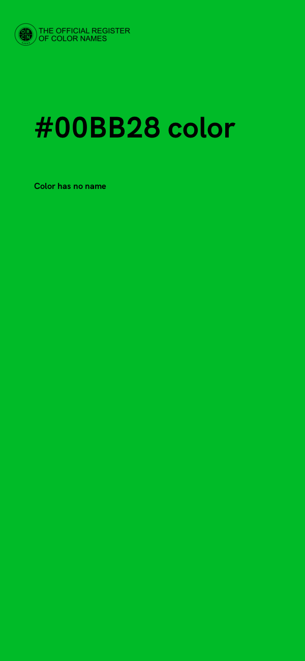 #00BB28 color image