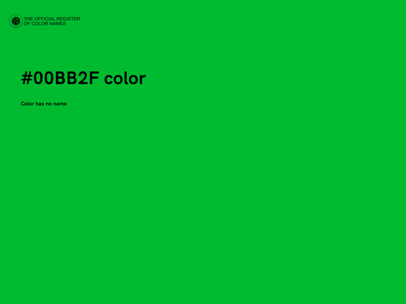 #00BB2F color image