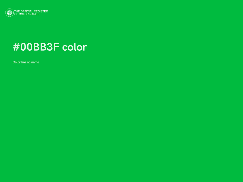 #00BB3F color image