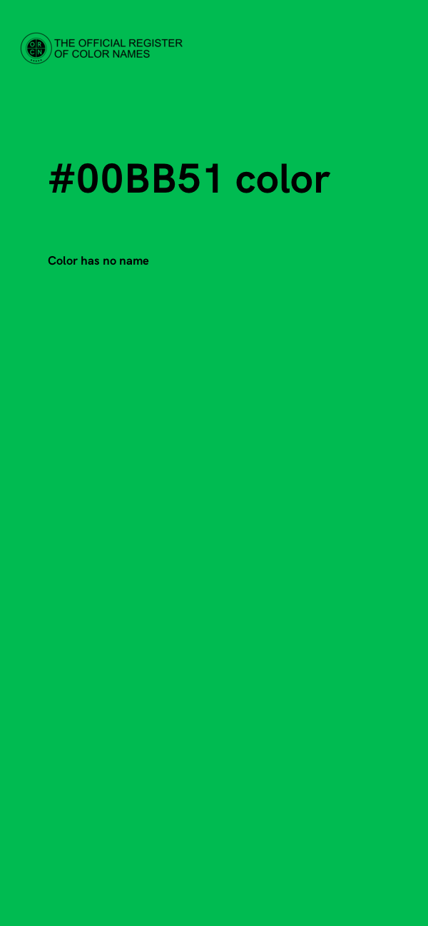 #00BB51 color image