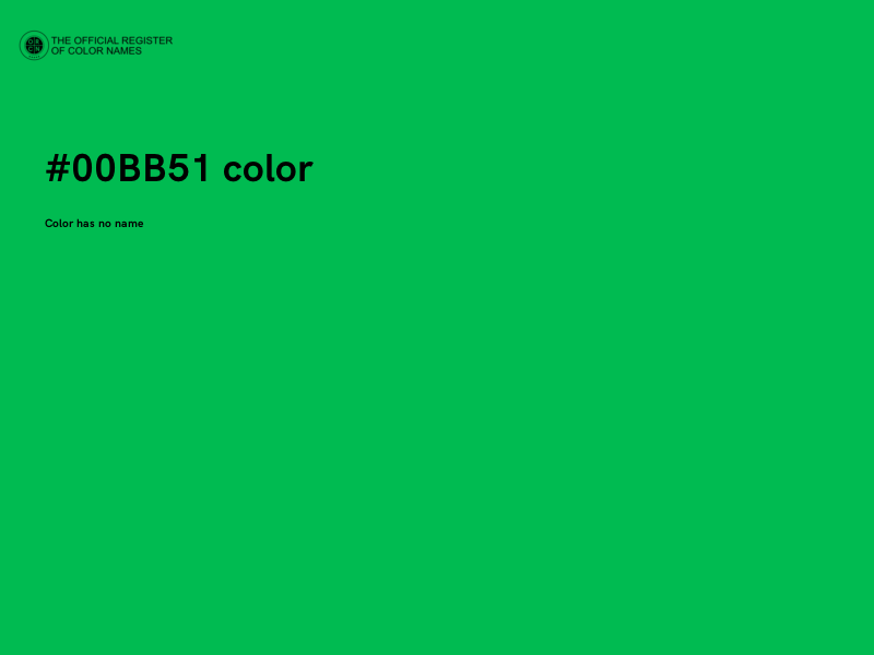 #00BB51 color image