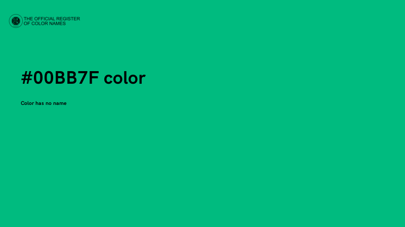 #00BB7F color image