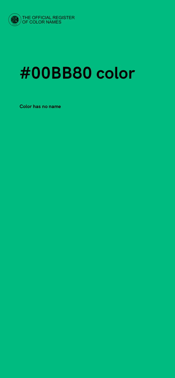 #00BB80 color image