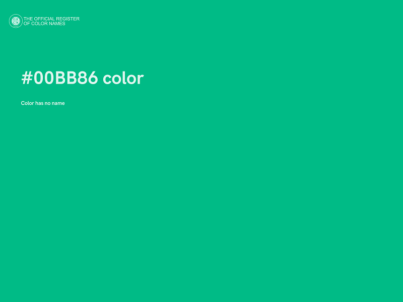 #00BB86 color image