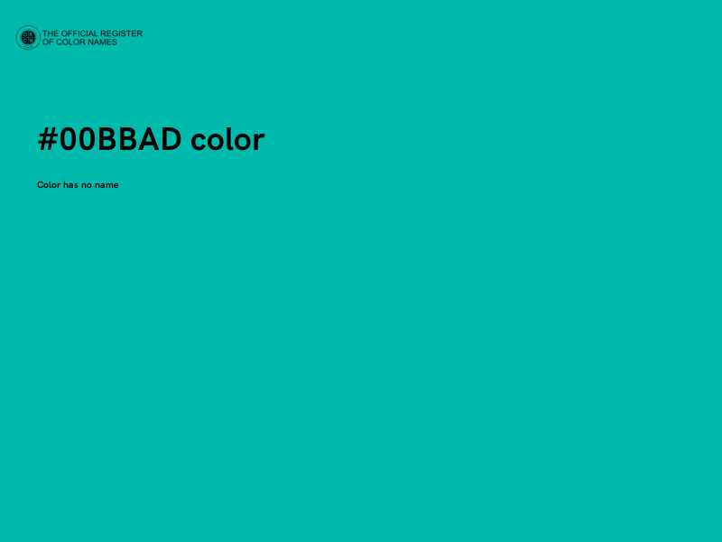 #00BBAD color image