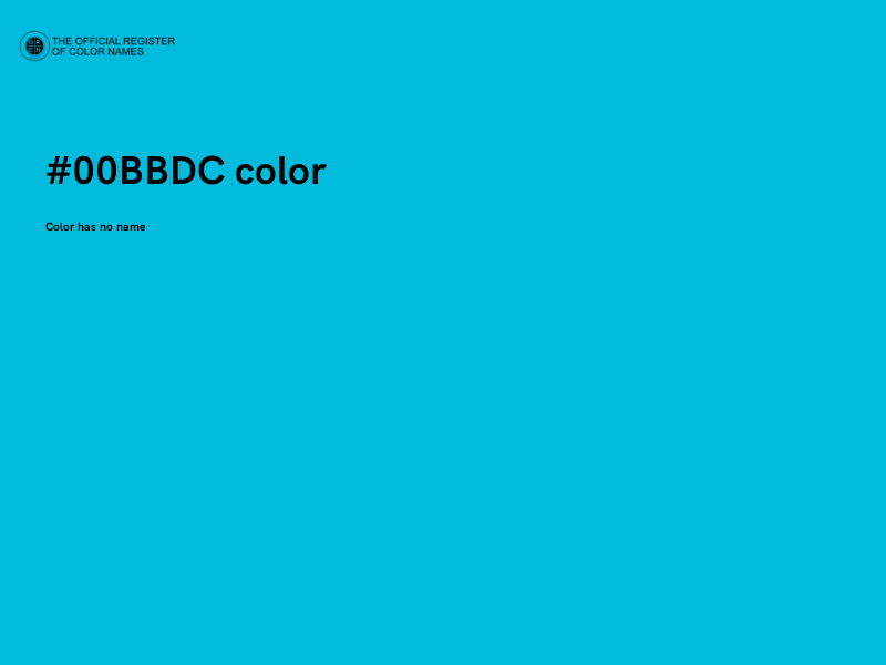 #00BBDC color image