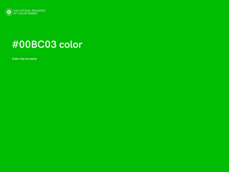 #00BC03 color image