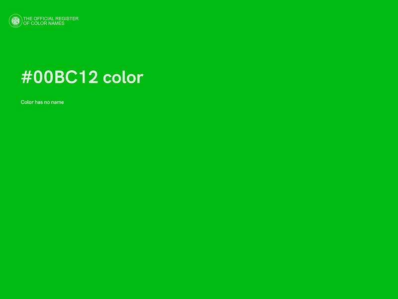 #00BC12 color image