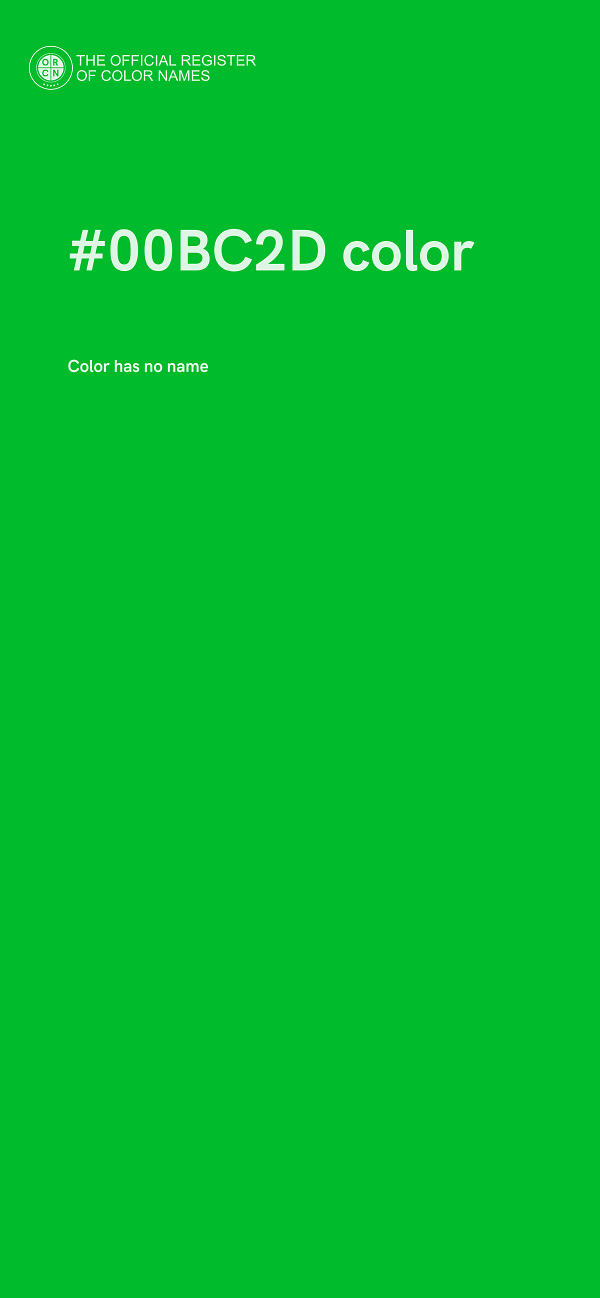 #00BC2D color image