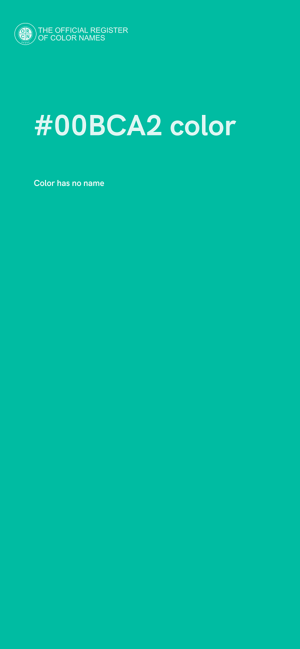 #00BCA2 color image