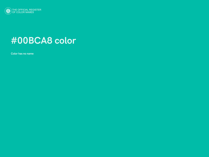 #00BCA8 color image