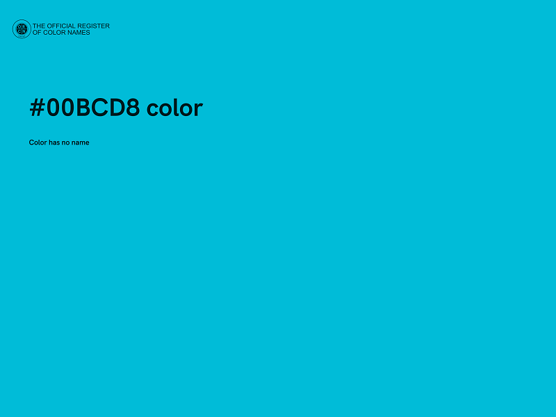 #00BCD8 color image