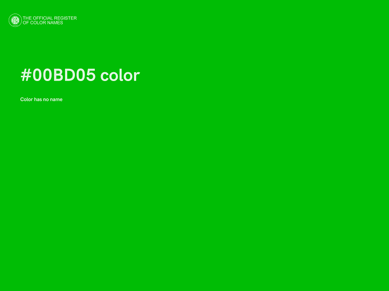 #00BD05 color image