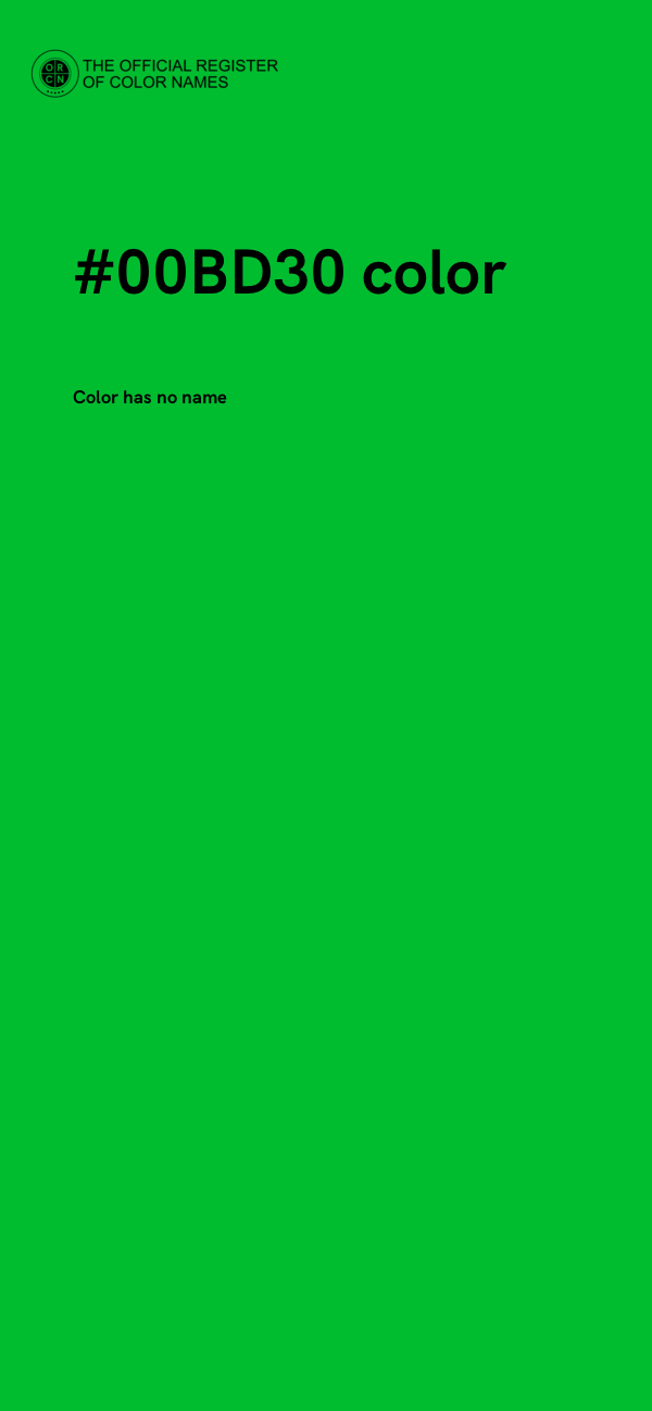 #00BD30 color image