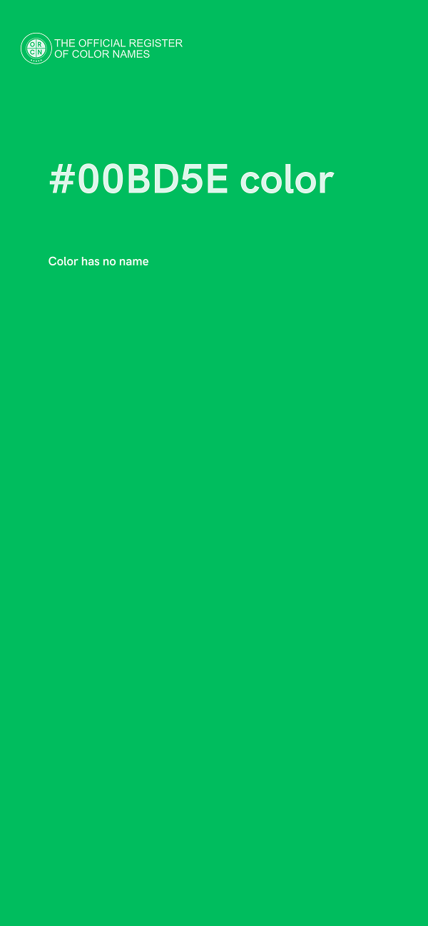 #00BD5E color image