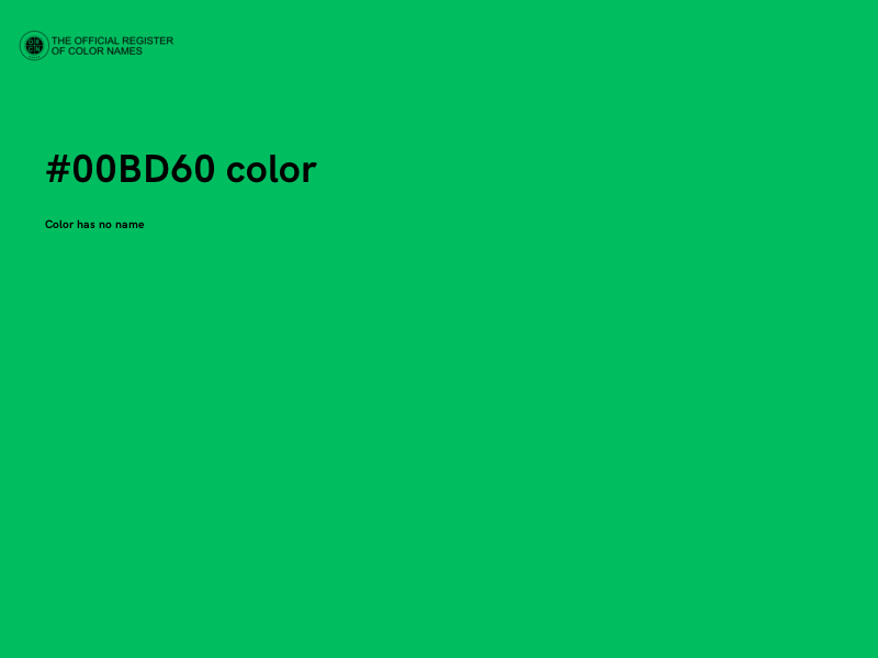 #00BD60 color image