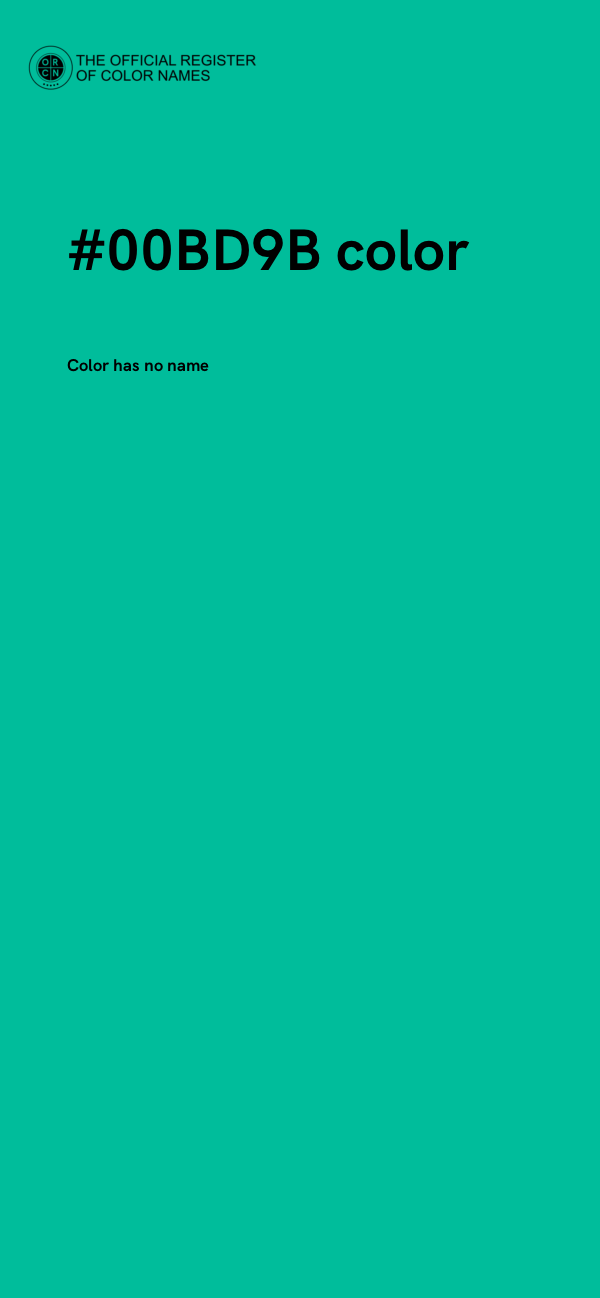 #00BD9B color image