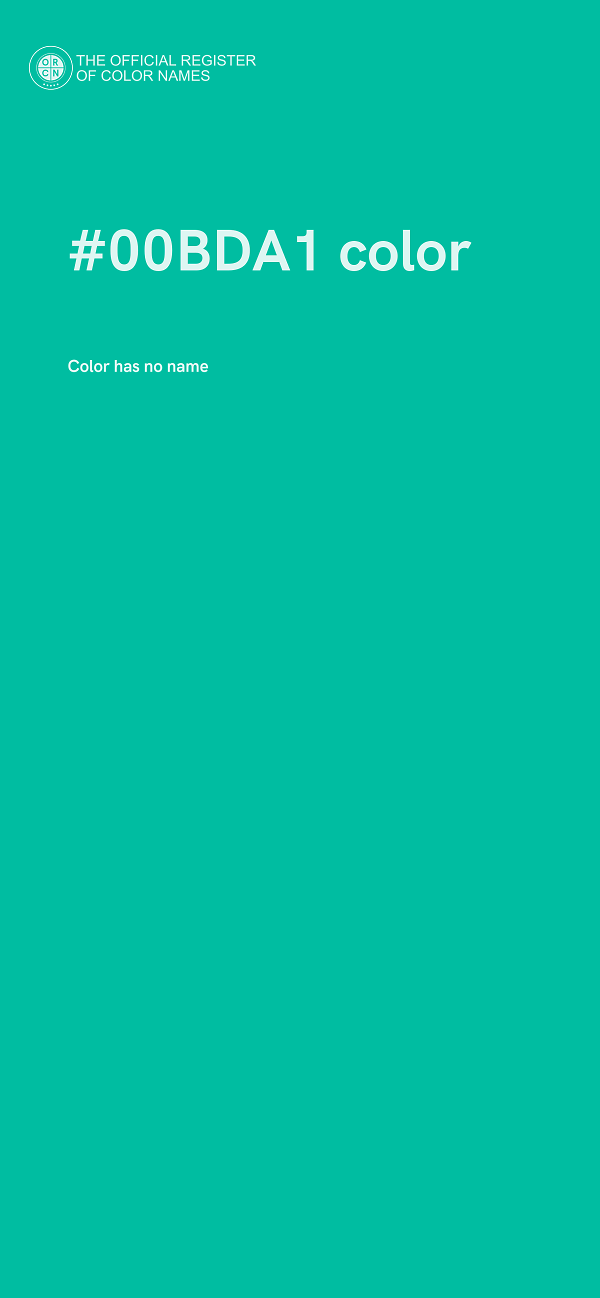 #00BDA1 color image