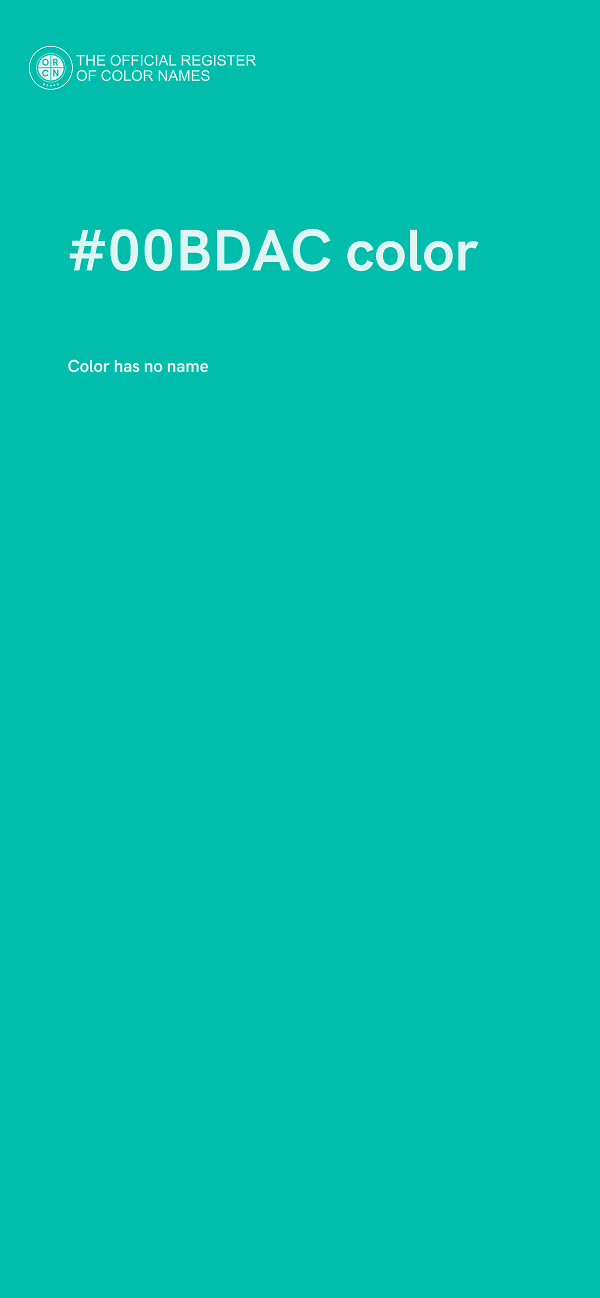 #00BDAC color image