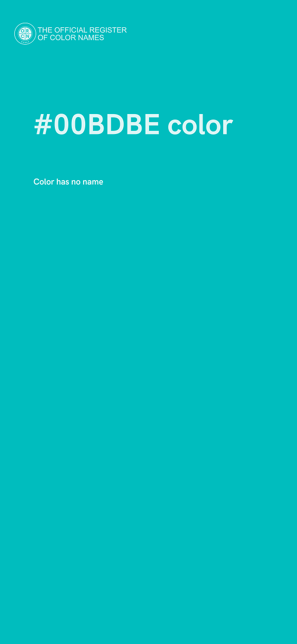 #00BDBE color image