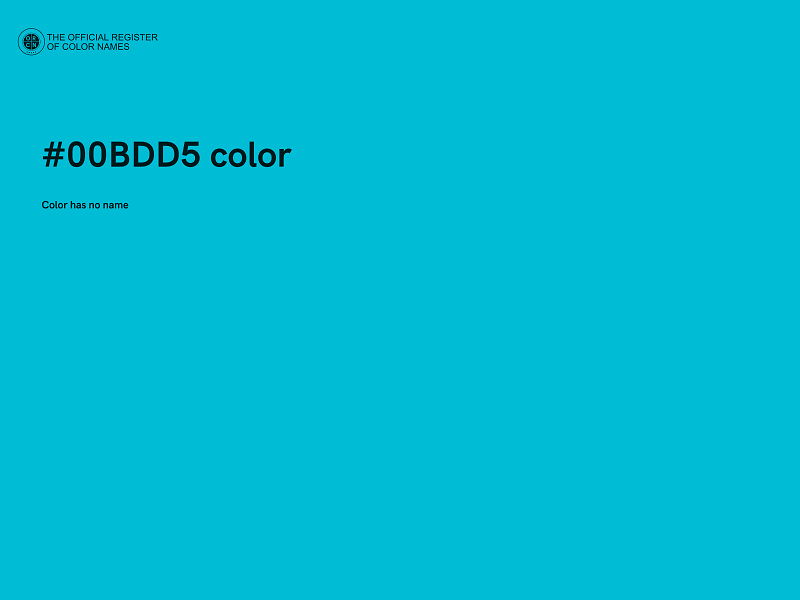 #00BDD5 color image