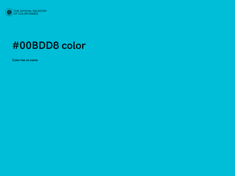 #00BDD8 color image