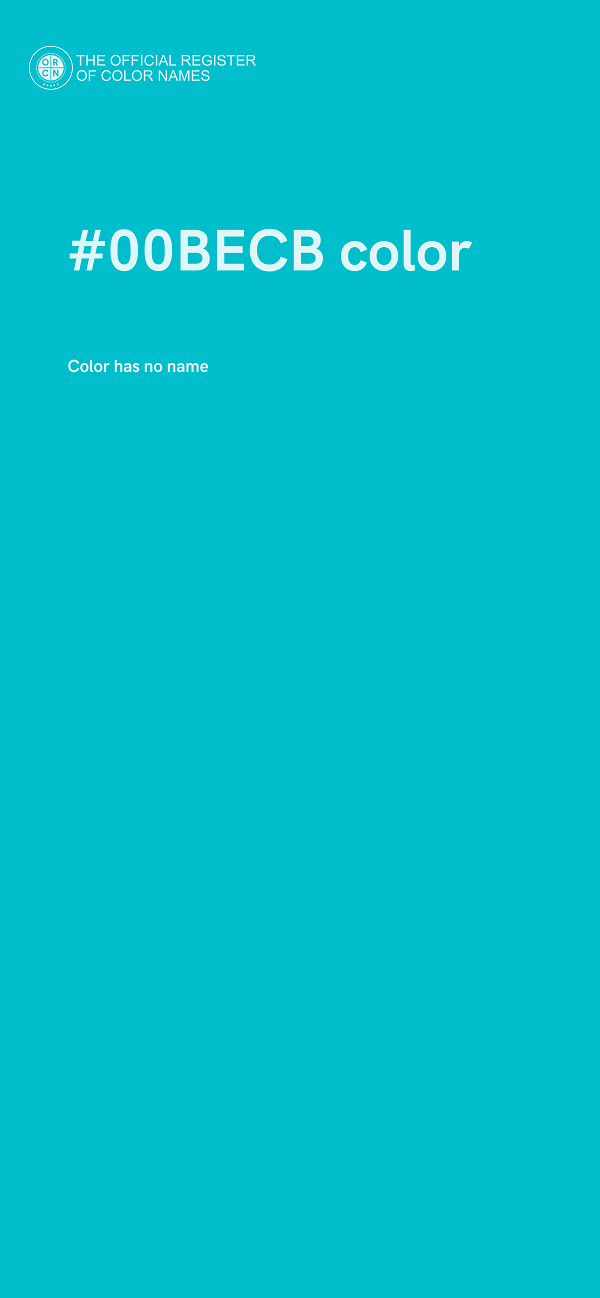 #00BECB color image