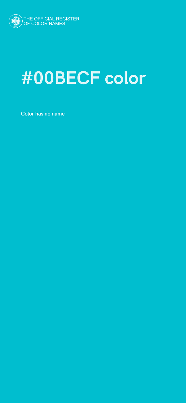 #00BECF color image