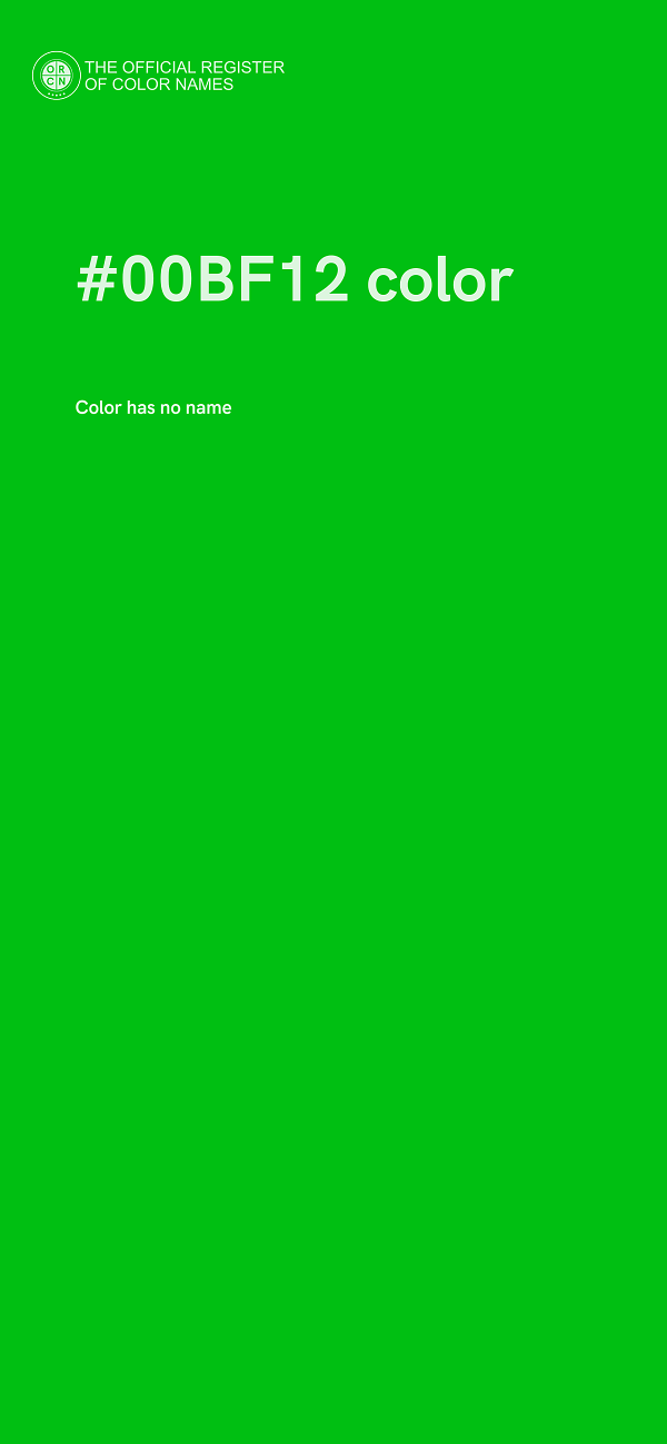 #00BF12 color image
