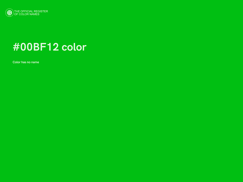#00BF12 color image