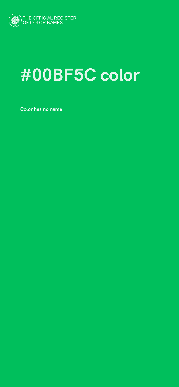 #00BF5C color image