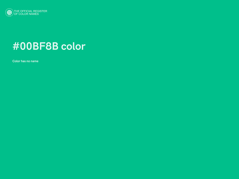 #00BF8B color image