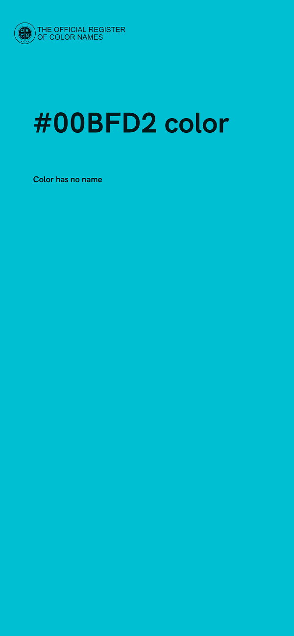 #00BFD2 color image